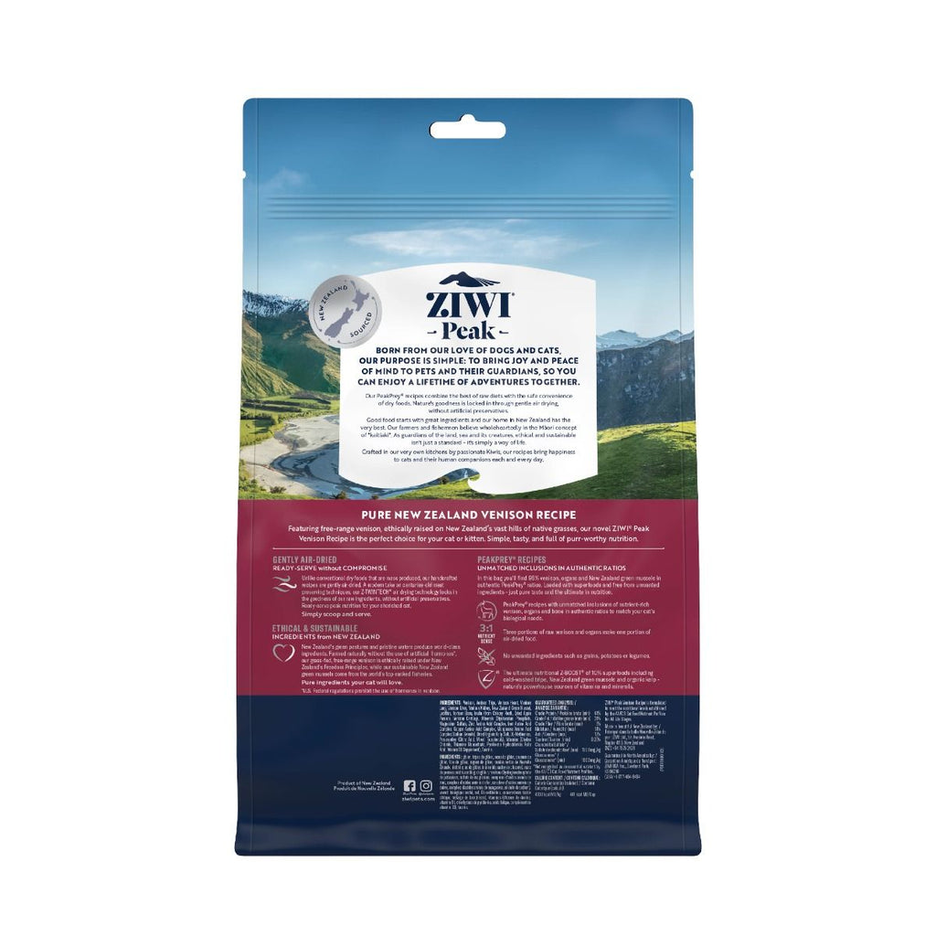 ZIWI Peak Air-Dried Venison Recipe - Dry Cat Food